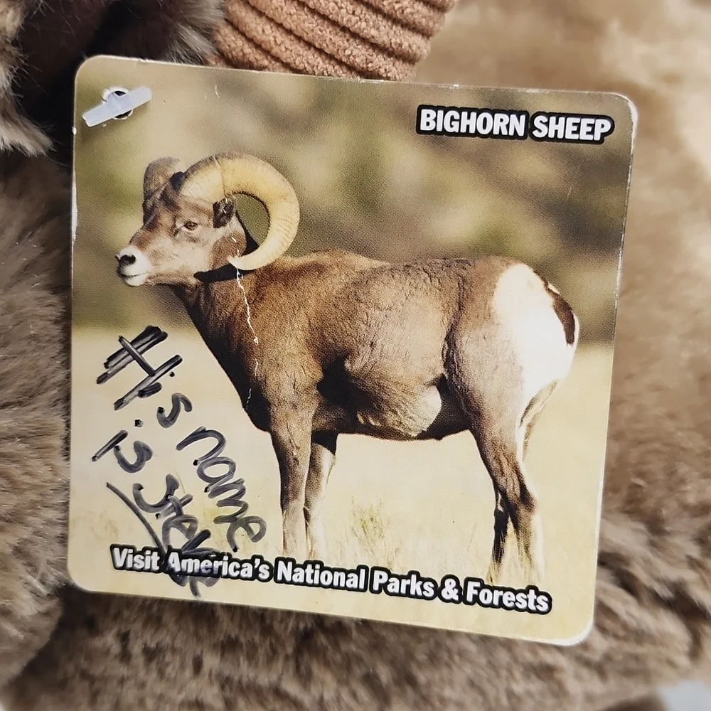 Wild Republic Bighorn Sheep stuffed animal plush
